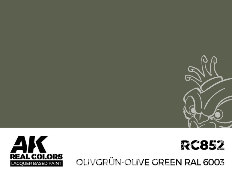 Ak interactive Real Colors RC852 Vert olive - Olive Green RAL6003 17ml