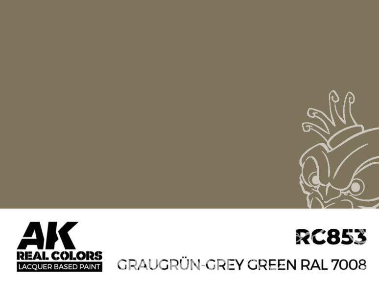 Ak interactive Real Colors RC853 Gris vert - Graugrün RAL7008 17ml