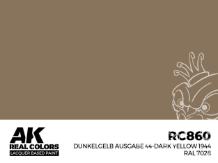 Ak interactive Real Colors RC860 Jaune foncé - Dunkelgelb Ausgabe 44 RAL7028 1944 17ml