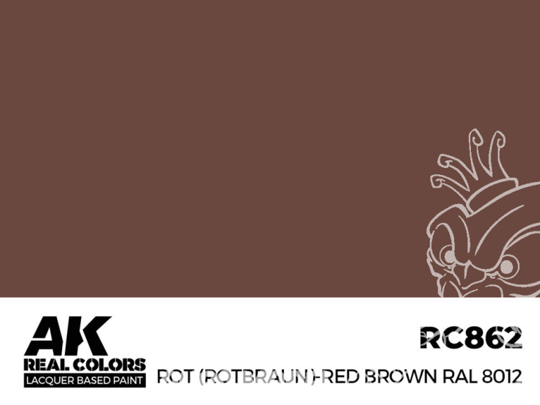 Ak interactive Real Colors RC862 Rouge Brun - Rot (Rotbraun) RAL8012 17ml