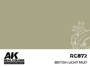 Ak interactive Real Colors RC872 Boue claire Britannique - British Ligh Mud 17ml