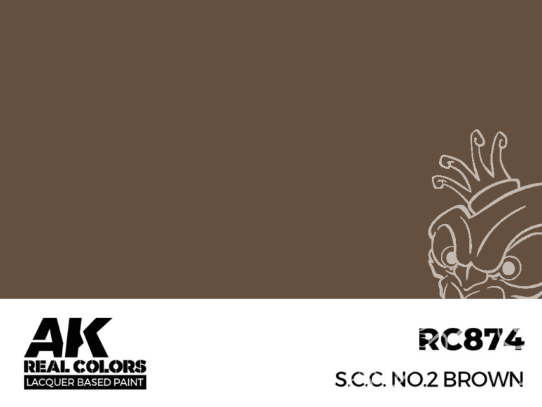 Ak interactive Real Colors RC874 Brun - S.C.C. No.2 Brown 17ml