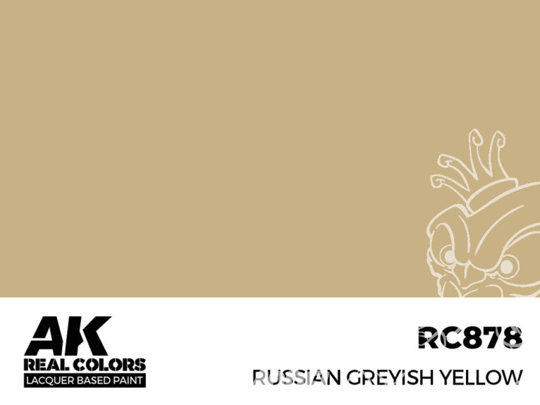 Ak interactive Real Colors RC878 Jaune grisâtre Russe - Russian greyish yellow 17ml