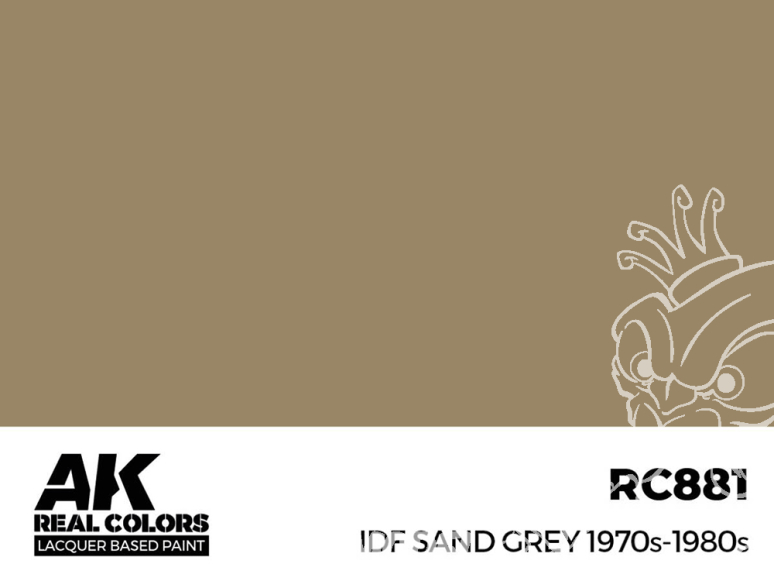 Ak interactive Real Colors RC881 Gris sable Israelien - IDF Sand grey 1970s - 1980s 17ml