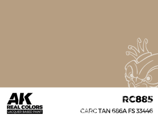 Ak interactive Real Colors RC885 Carc Tan 686A FS33446 17ml