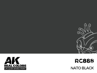 Ak interactive Real Colors RC888 Noir OTAN - NATO Black 17ml