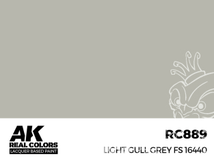 Ak interactive Real Colors RC889 Gris mouette clair - Light Gull Grey FS16440 17ml