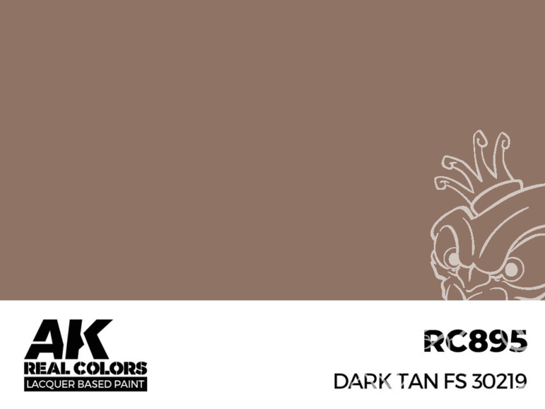 Ak interactive Real Colors RC895 Tan foncé - Dark Tan FS30219 17ml