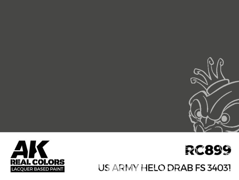 Ak interactive Real Colors RC899 US Army Helo Drab FS34031 17ml