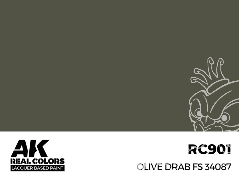 Ak interactive Real Colors RC901 Vert olive - Olive drab FS34087 17ml