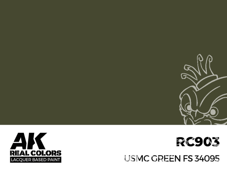 Ak interactive Real Colors RC903 Vert USMC - USMC Green FS34095 17ml