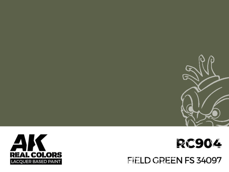 Ak interactive Real Colors RC904 Vert champ - Field Green FS34097 17ml