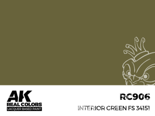 Ak interactive Real Colors RC906 Vert Intérieur - Interior Green FS34151 17ml