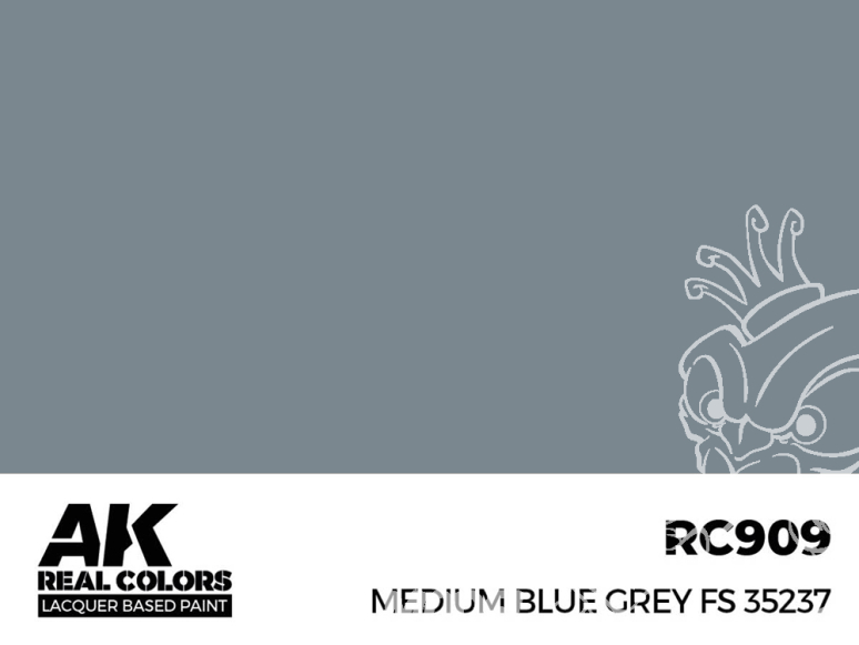 Ak interactive Real Colors RC909 Bleu gris moyen - Medium blue grey FS35237 17ml