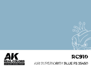 Ak interactive Real Colors RC910 Bleu supériorité aérienne - Air superiority blue FS35450 17ml