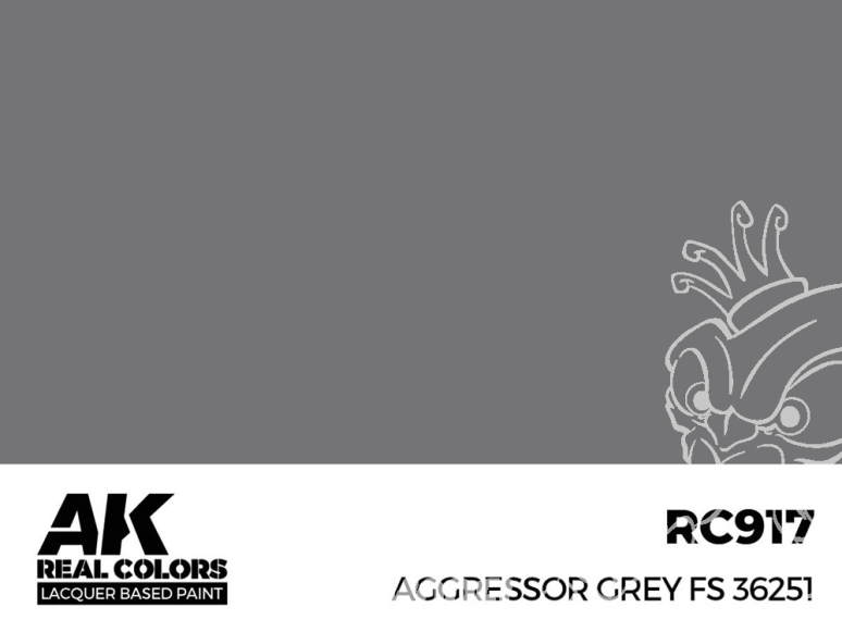 Ak interactive Real Colors RC917 Gris agresseur - Aggressor grey FS36251 17ml