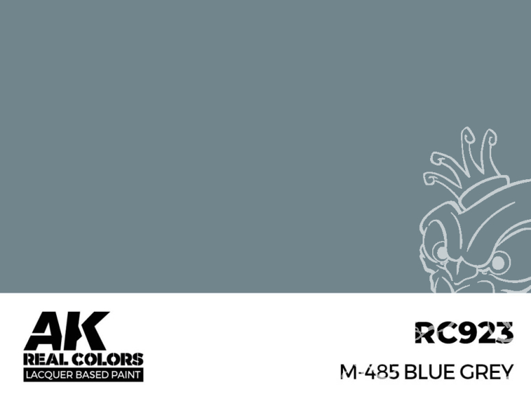 Ak interactive Real Colors RC923 Bleu Gris - M-485 Blue Grey 17ml