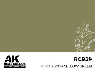 Ak interactive Real Colors RC929 Jaune vert intérieur US - US Interior yellow green 17ml