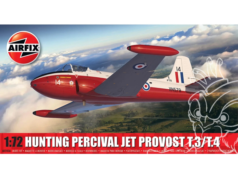 Airfix maquette avion A02103A Hunting Percival Jet Provost T.3/T.4 1/72