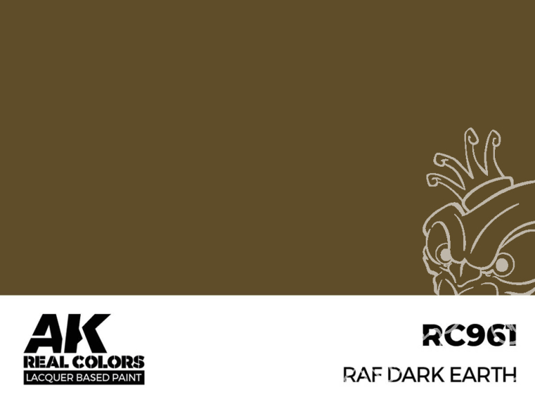 Ak interactive Real Colors RC961 Terre foncée - RAF Dark Green 17ml