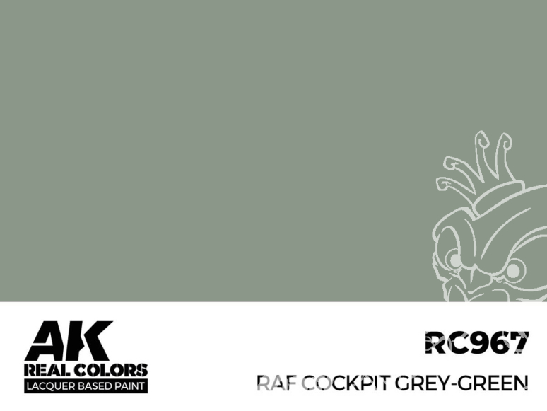 Ak interactive Real Colors RC967 Gris Vert - RAF Cockpit Grey-Green 17ml