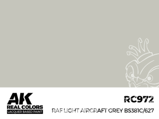 Ak interactive Real Colors RC972 Gris clair - RAF Light Aircraft Grey BS381C/627 17ml