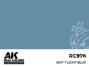 Ak interactive Real Colors RC976 Bleu clair - AMT-7 Light Blue 17ml