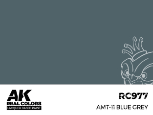 Ak interactive Real Colors RC977 Bleu gris - AMT-11 Blue Grey 17ml