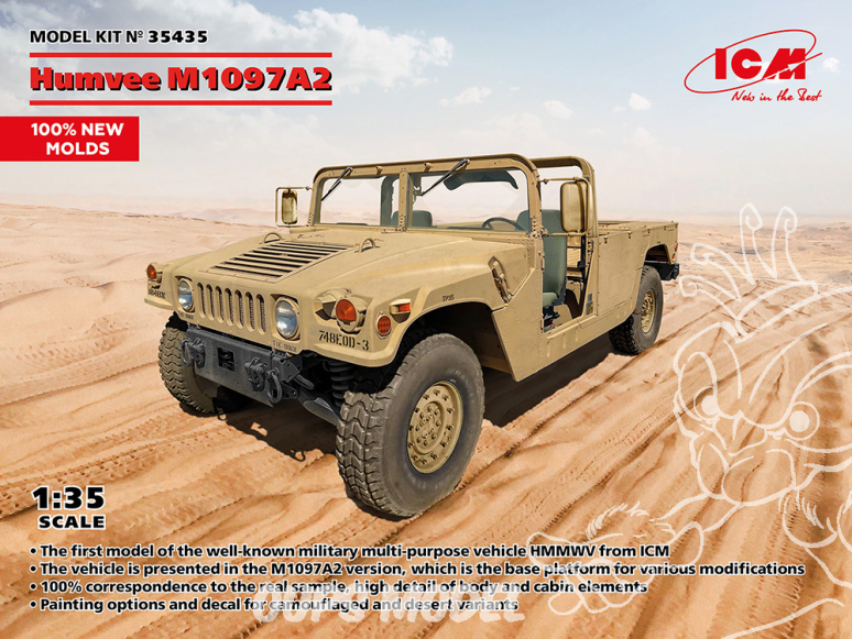 Icm maquette militaire 35435 Humvee M1097A2 1/35