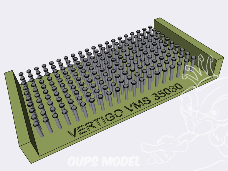 Vertigo VMS35030 Têtes de boulons sur rondelles diamètre 0,9mm