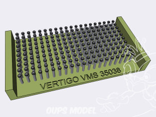 Vertigo VMS35038 Ecrous sur rondelles diamètre 0,9mm