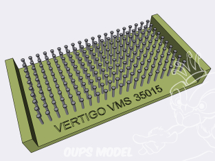 Vertigo VMS35015 Tête de boulon standard hexagonale diamètre 0,8mm