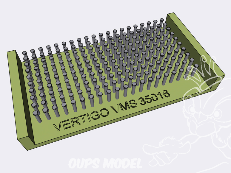 Vertigo VMS35016 Tête de boulon standard hexagonale diamètre 0,9mm