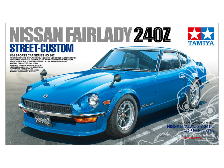 TAMIYA maquette voiture 24367 Nissan Fairlady 240Z Street Cust 1/24