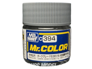 peinture maquette Mr Color C394 Gris foncé FS36176 Satiné 10ml