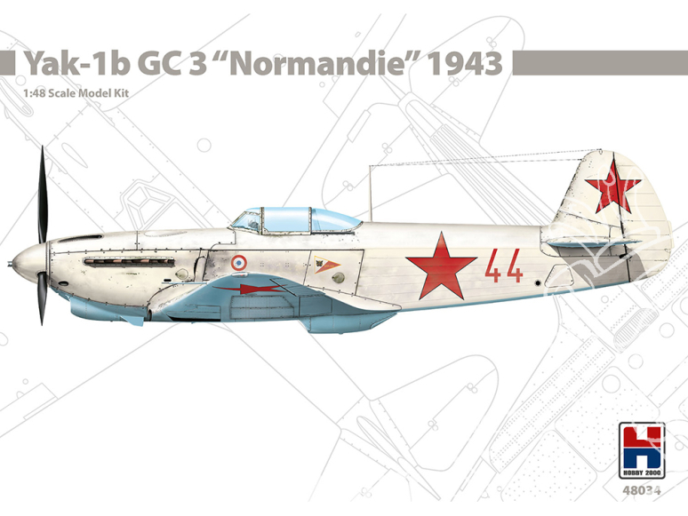 Hobby 2000 maquette avion 48034 Yak-1b GC 3 "Normandie" 1943 1/48