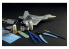 Italeri maquette avion modelset 72011 Set F-22 Raptor inclus peintures principale colle accessoires et pinceau 1/72