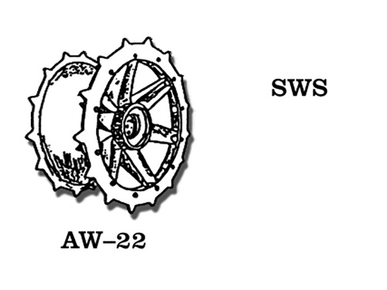 Friul Model AW-22 Roues métal sWS 1/35