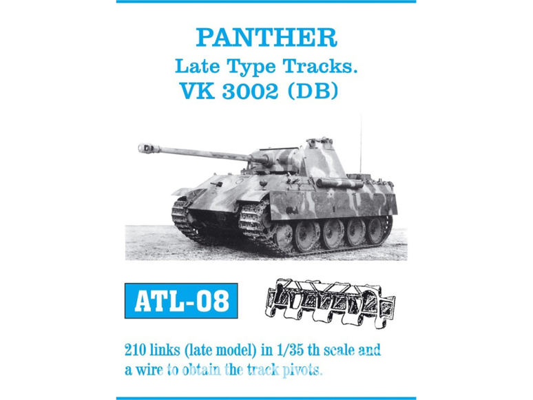 Friul Model ATL-008 Chenilles métal Panther Late Type 1/35