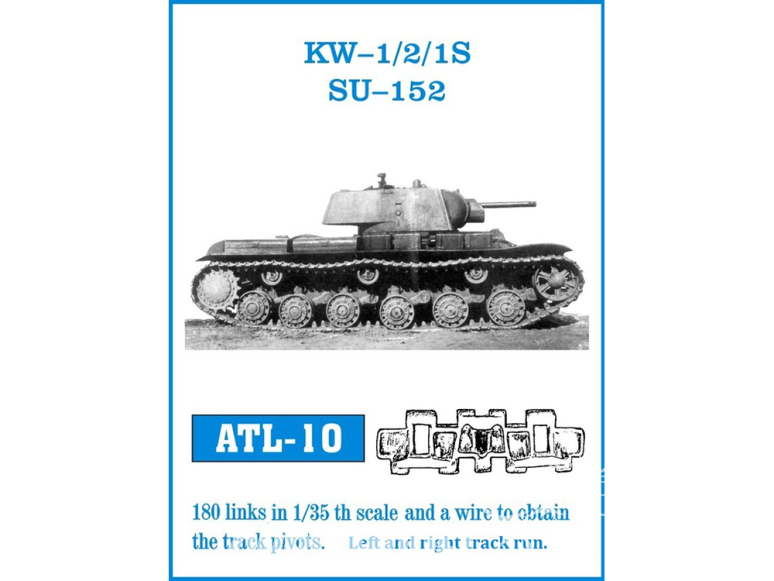 Friul Model ATL-010 Chenilles métal KV-1 / KV-2 / 1S / SU-152 1/35