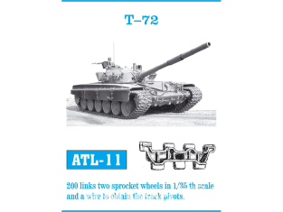 Friul Model ATL-011 Chenilles métal T-72 1/35