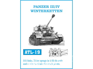 Friul Model ATL-019 Chenilles métal Panzer III/IV Winterketten 1/35