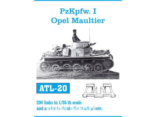 Friul Model ATL-020 Chenilles métal PzKpfw. I / Opel Maultier 1/35