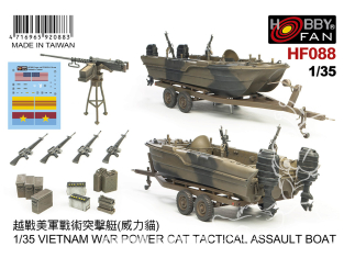 Hobby Fan bateau HF088 BATEAU D'ASSAUT TACTIQUE POWER CAT DE LA GUERRE DU VIETNAM 1/35