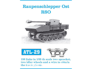 Friul Model ATL-029 Chenilles métal Raupenschlepper Ost RSO 1/35