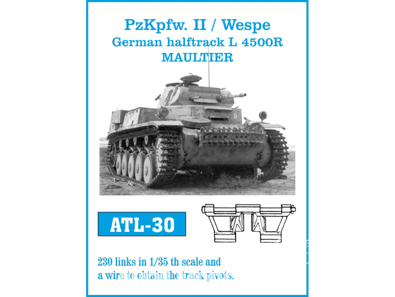 Friul Model ATL-030 Chenilles métal PzKpfw. II / Wespe 1/35