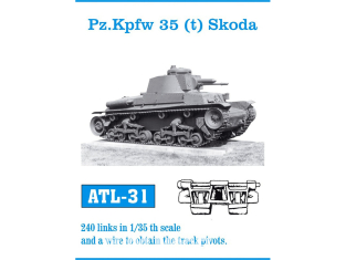 Friul Model ATL-031 Chenilles métal Pz.Kpfw. 35 (t) Skoda 1/35