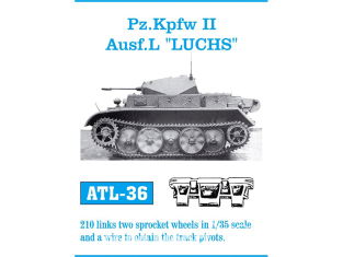 Friul Model ATL-036 Chenilles métal Pz.Kpfw II Ausf.L "Luchs" 1/35