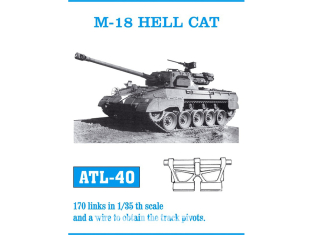 Friul Model ATL-040 Chenilles métal M-18 Hellcat 1/35