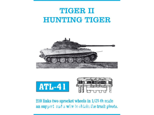 Friul Model ATL-041 Chenilles métal Tiger II Hunting Tiger 1/35